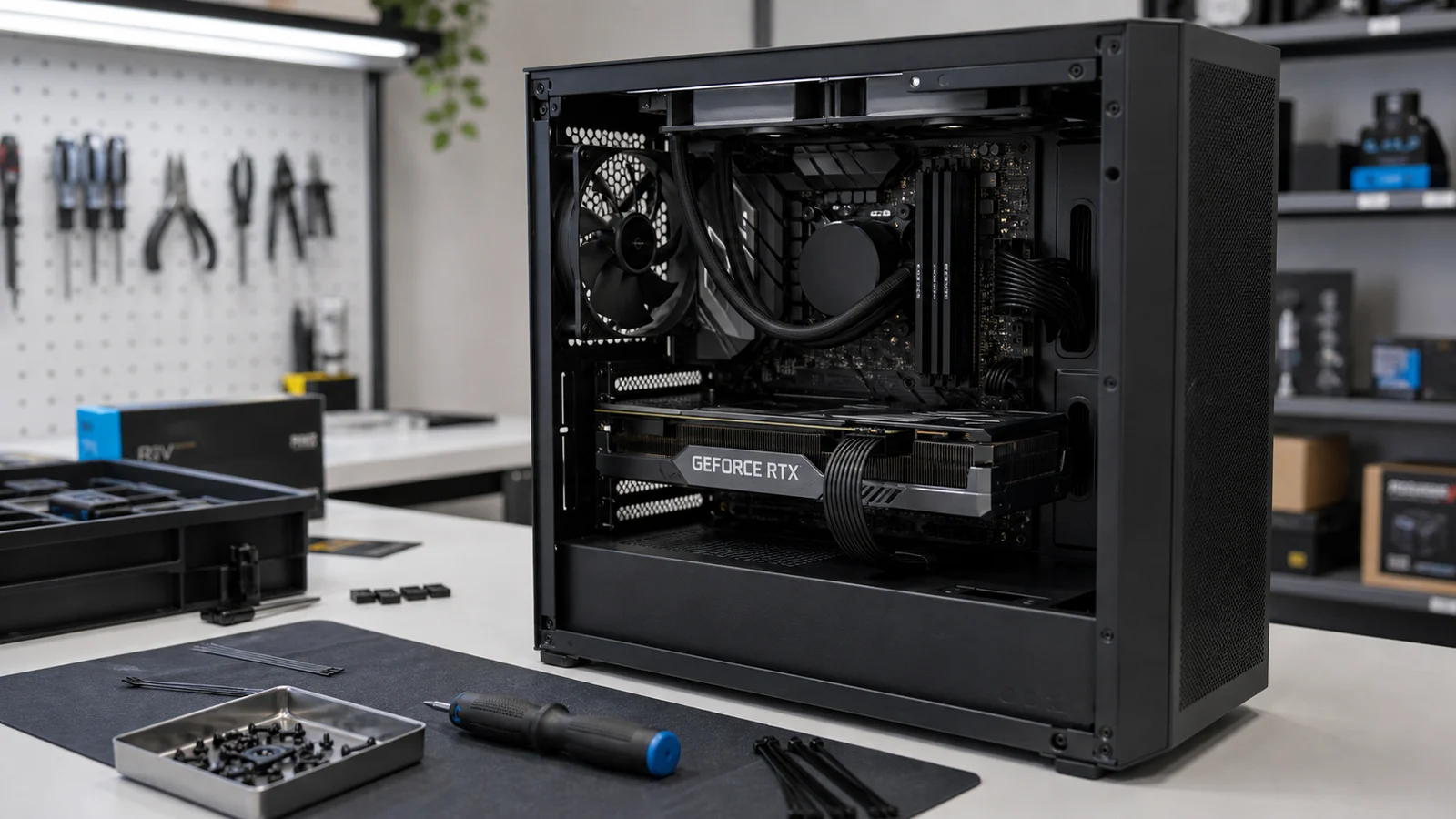 MSI prebuilt gaming PC bundel met RTX videokaart en monitor
